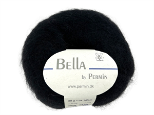 Bella by permin kid mohair - dyb sort